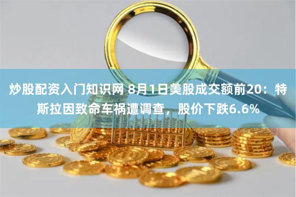 炒股配资入门知识网 8月1日美股成交额前20：特斯拉因致命车祸遭调查，股价下跌6.6%