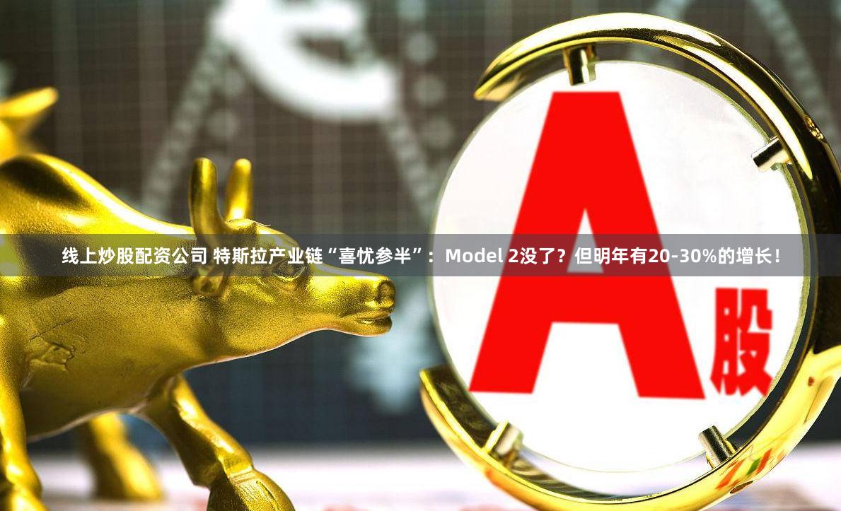 线上炒股配资公司 特斯拉产业链“喜忧参半”：Model 2没了？但明年有20-30%的增长！